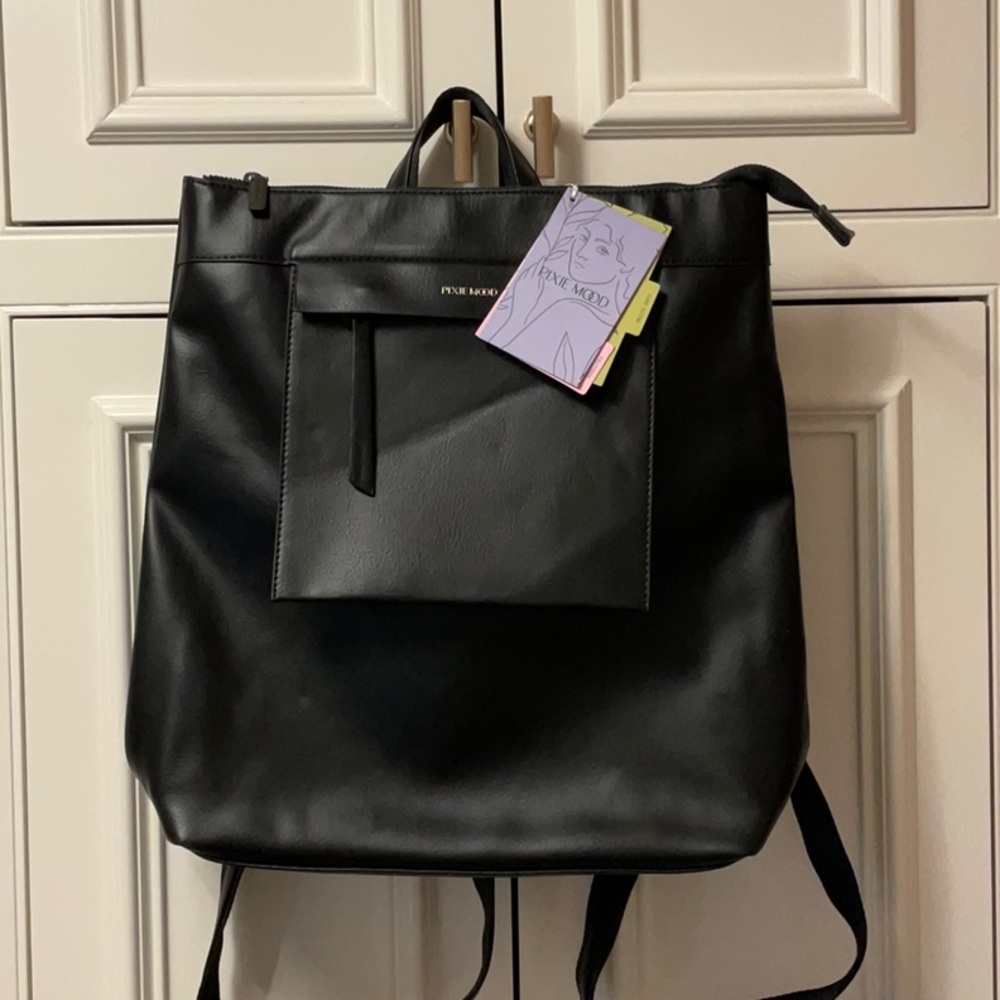 Pixie Mood Black Convertible Backpack NWT